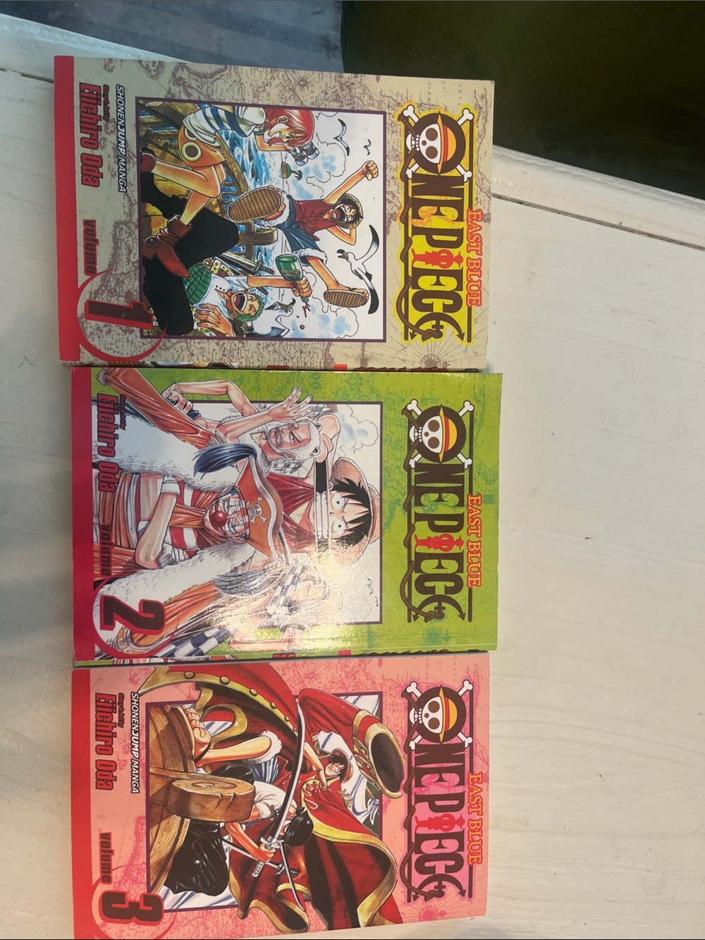 Onepiece Manga Set — Red, Green & Pink Covers